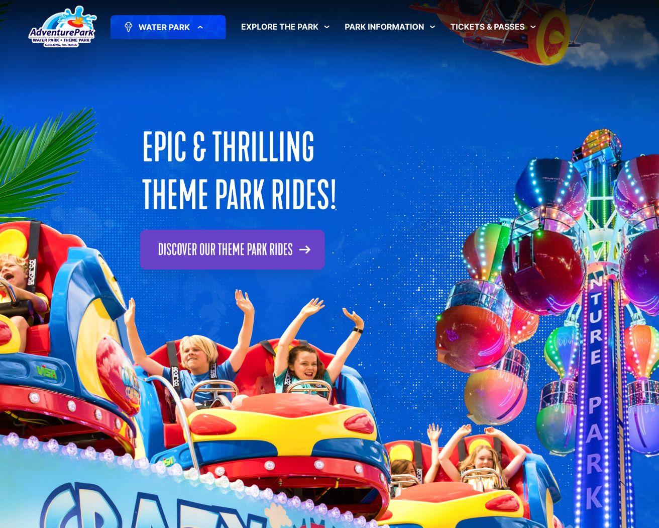 A new website experience for Victoria’s biggest waterpark